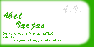 abel varjas business card